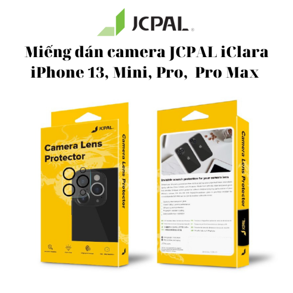 Miếng dán camera JCPAL iClara iPhone 13 | 13 Mini | 13 Pro | 13 Pro Max chống trầy xước