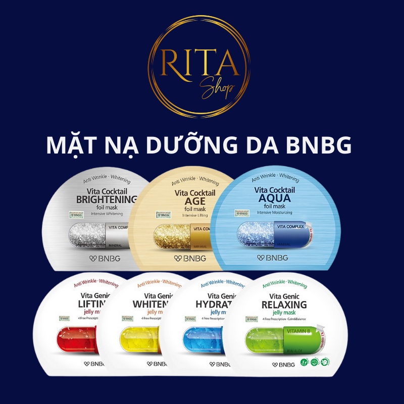 Mặt Nạ BNBG Vita Mask phục hồi, cấp ẩm, nuôi dưỡng da toàn diện 30ml