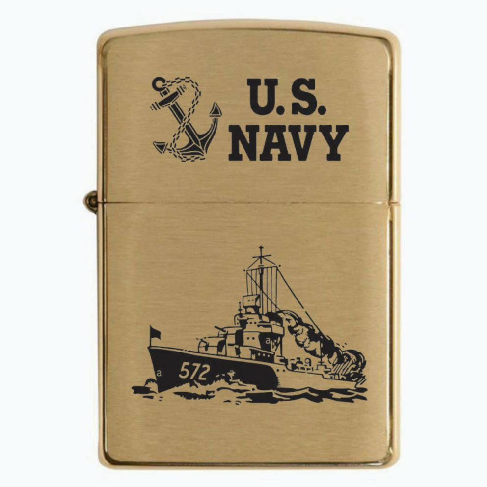 [HCM]Bật lửa Zippo tàu US NAVY - bản la mã 1988