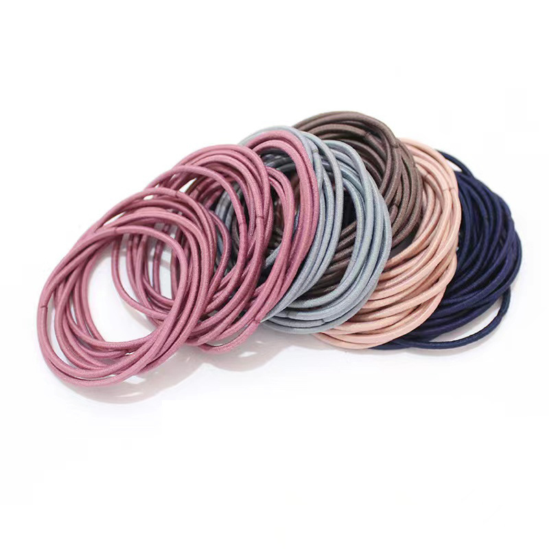 Set 100 dây chun buộc tóc- có túi zip