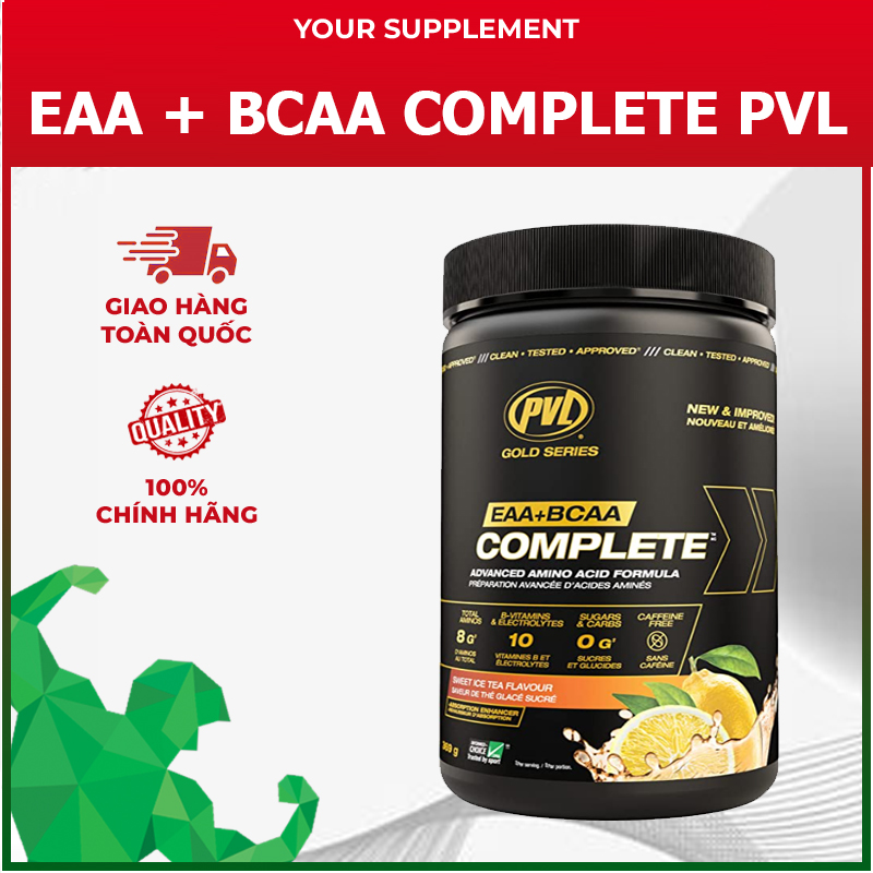 Phục Hồi & Phát Triển Cơ EAA + BCAA Complete PVL 1107gr ( 90 servings )