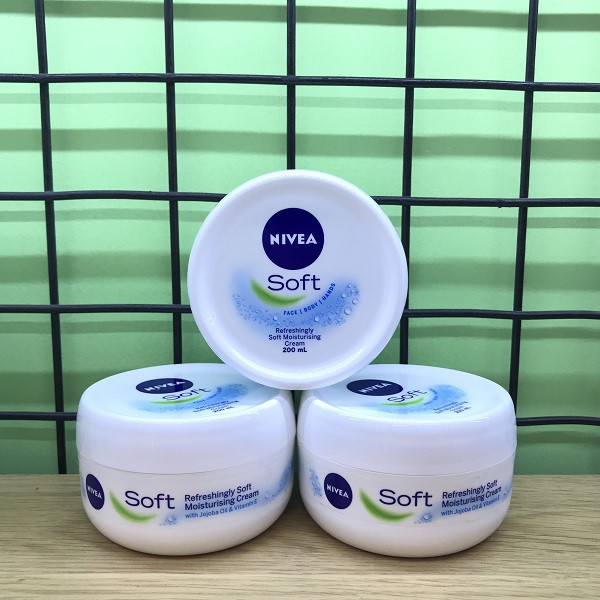 Kem dưỡng ẩm NIVEA SOFT - Dưỡng da mềm mịn [ Hàng chuẩn Đức]