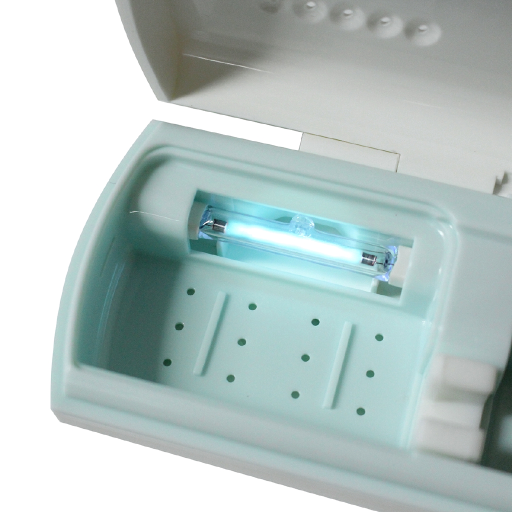 Portable Antibacteria Rechargeable UV Light Ultraviolet Toothbrush Automatic Toothpaste Dispenser Sterilizer Toothbrush Cleaner