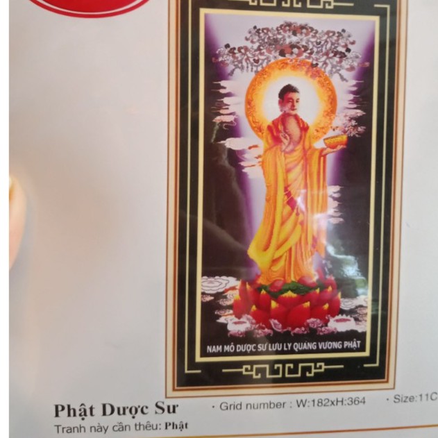 Tranh thêu Phật Dược Sư ms 53353