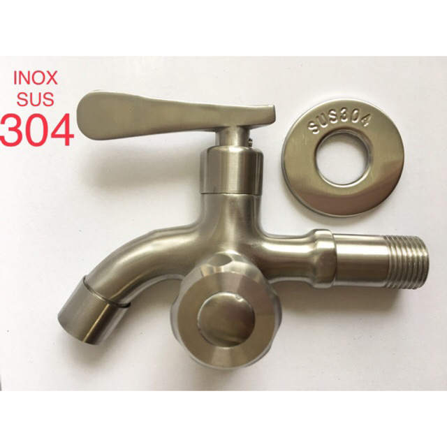 [HCM]VÒI XẢ LẠNH INOX304 ĐA NĂNG 2 ĐẦU
