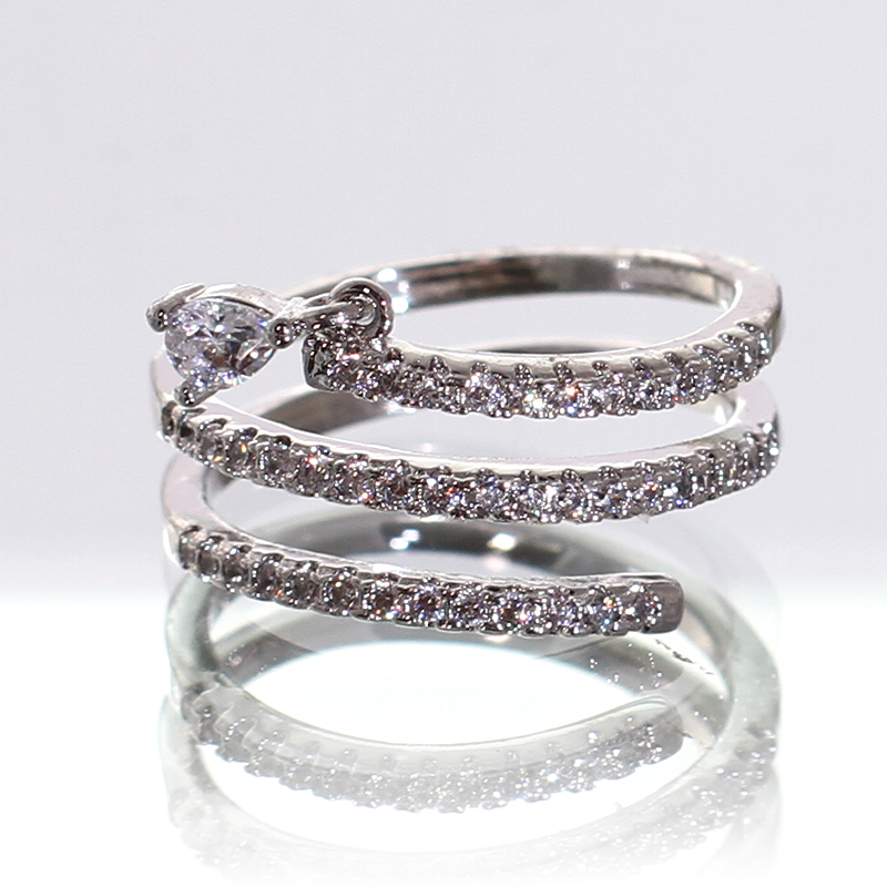 Nhẫn mạ Bạc cao cấp Tuesday Love MK373