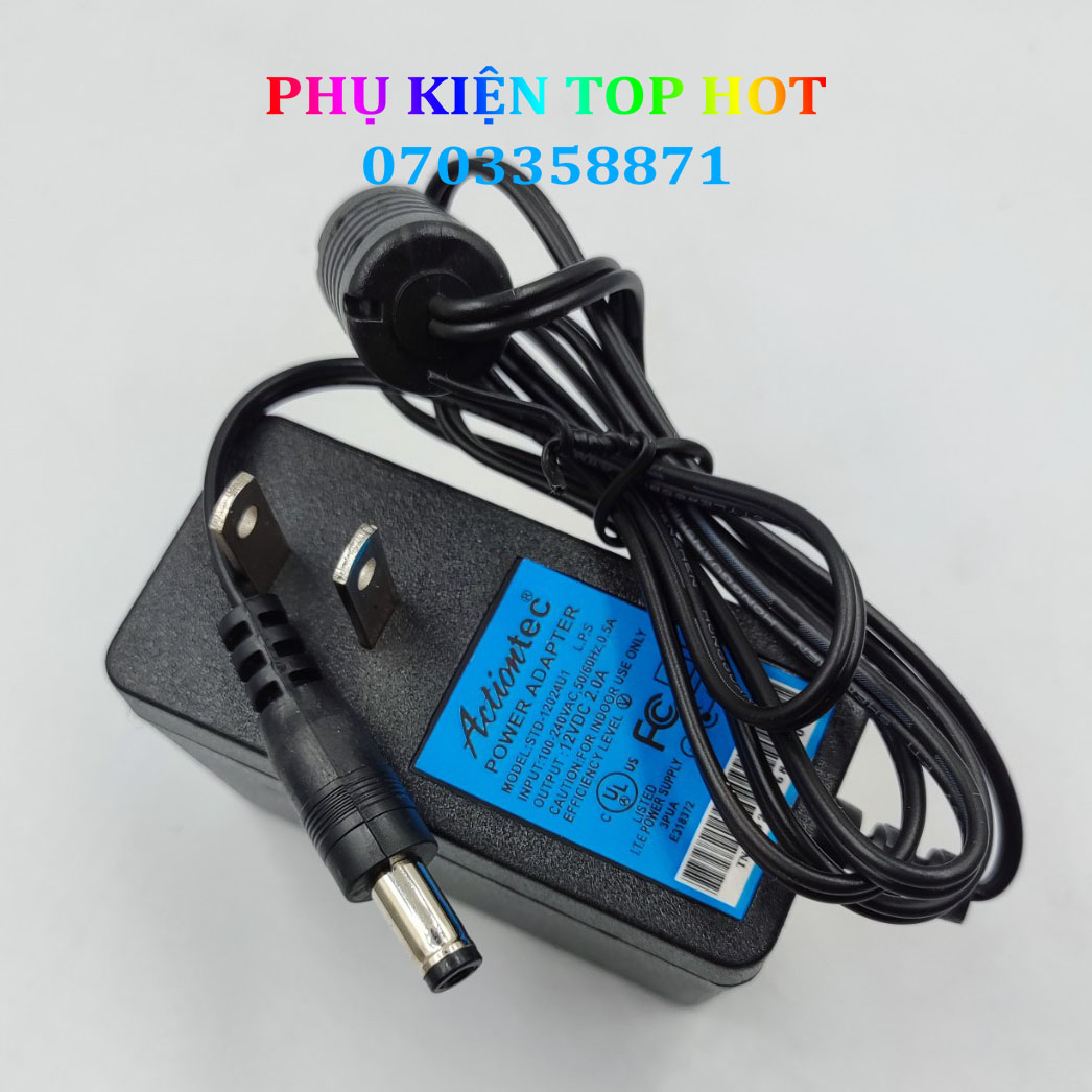 Nguồn Camera 12V 2A Chống Nhiễu Có Đèn Báo