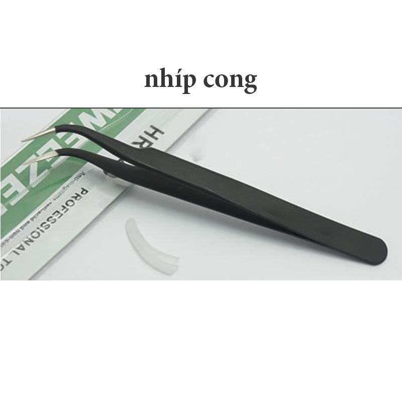 Nhíp gắp linh kiện điện tử, Đá Nails, Nối mi - Chống nóng Đầu nhíp chuẩn khít