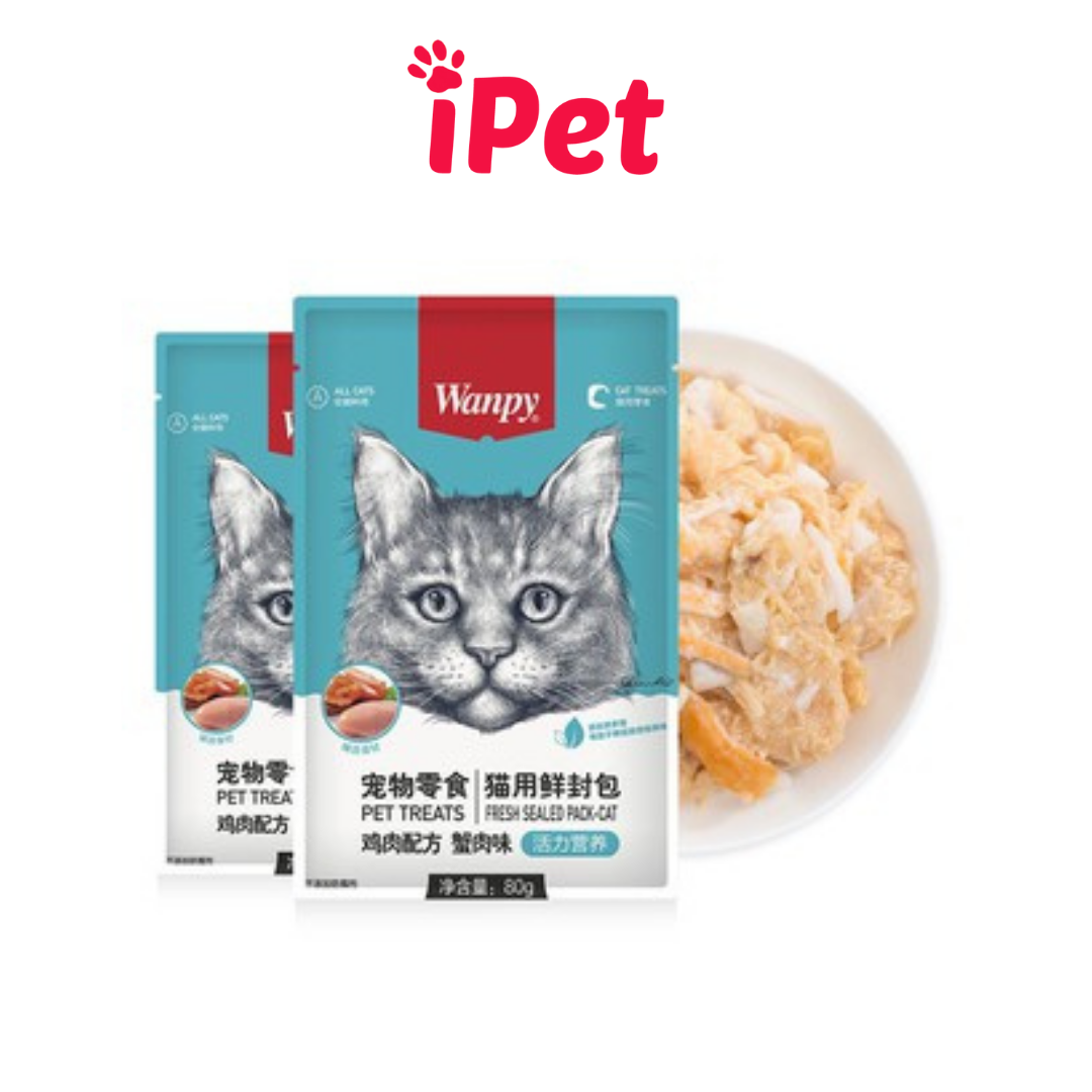 Pate Wanpy Cho Mèo Mọi Lứa Tuổi Gói 80g - iPet Shop