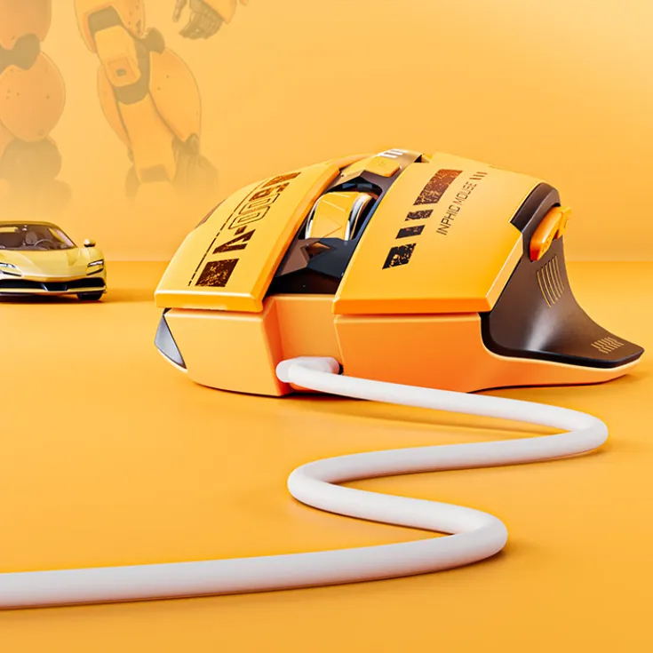 Chuột không dây bluetooth kiêm wireless INPHIC A9 pin sạc có đèn báo pin - Silent click không âm thanh (MÀU MỚI) Nhất Tín Computer