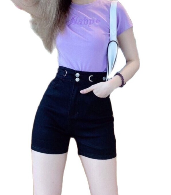 Quần short jean nữ lửng co giãn 40kg-60kg hàng cao cấp thời trang gonshop89 mssl02