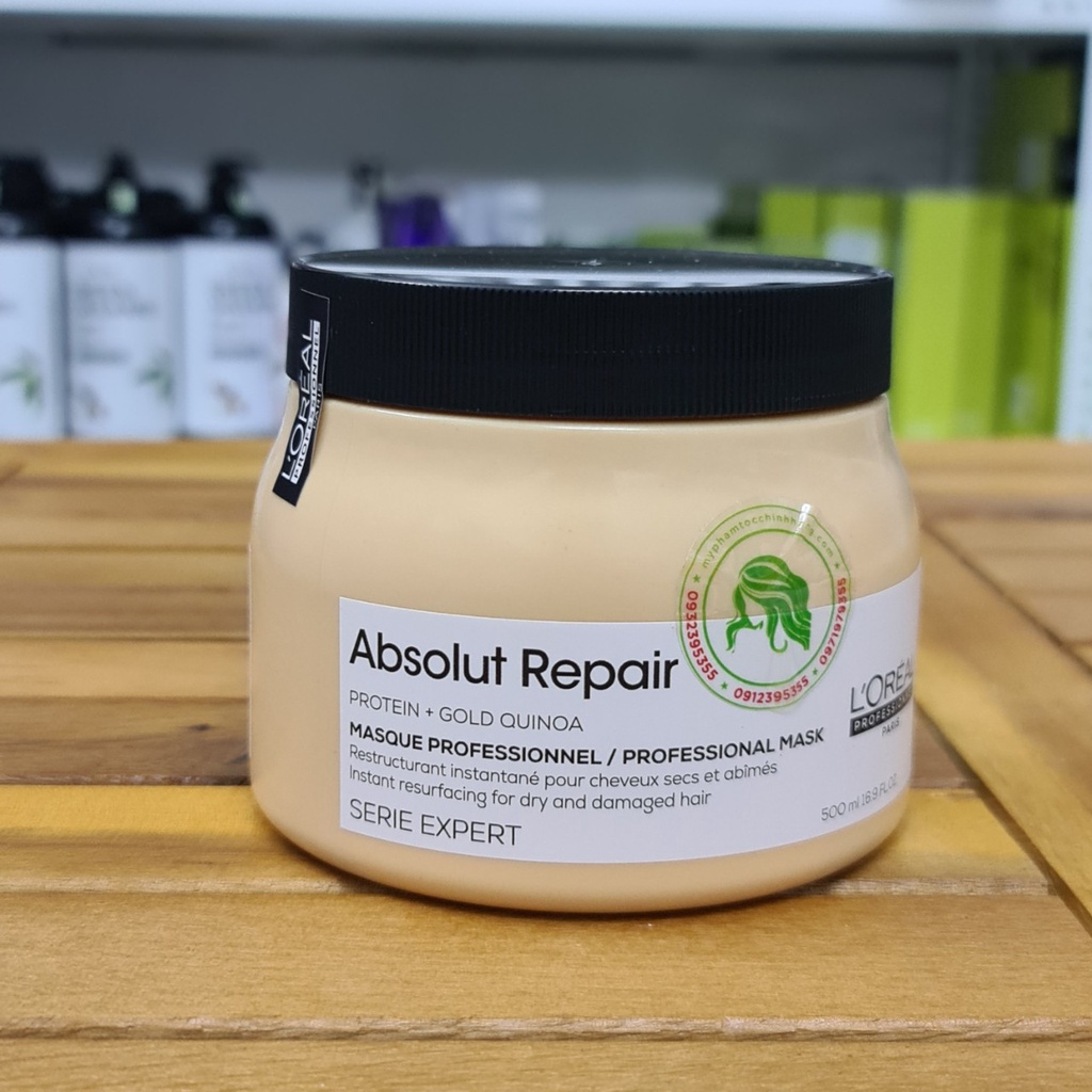 KEM HẤP L'OREAL ABSOLUT REPAIR CHĂM SÓC TÓC HƯ TỔN 250ML - 500ml