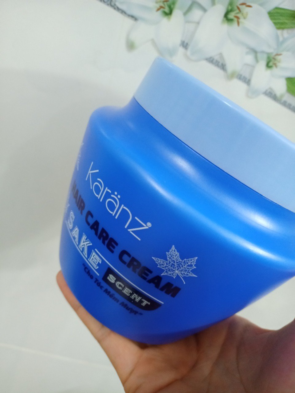 Dầu hấp tóc Karanz Sa_ke xanh dương thể tích 1000ml