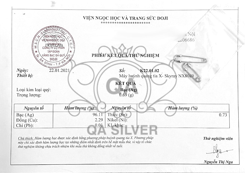 Khuyên tai bạc 925 ghim băng kim xỏ bông nam nữ kẹp vành S925 PIN QA SILVER Earrings EA190701