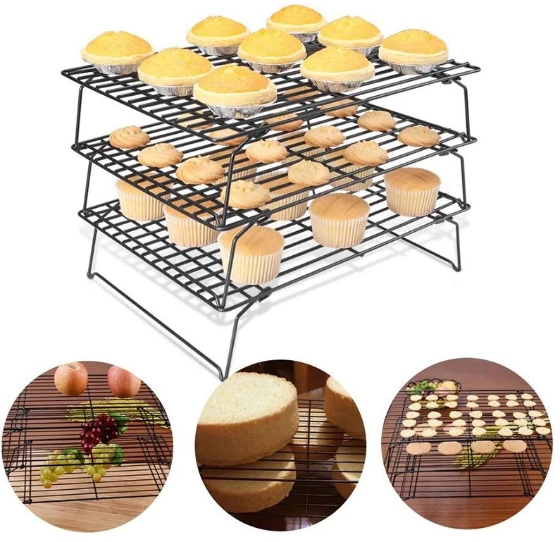 Rack hong bánh 3 tầng 40 cm
