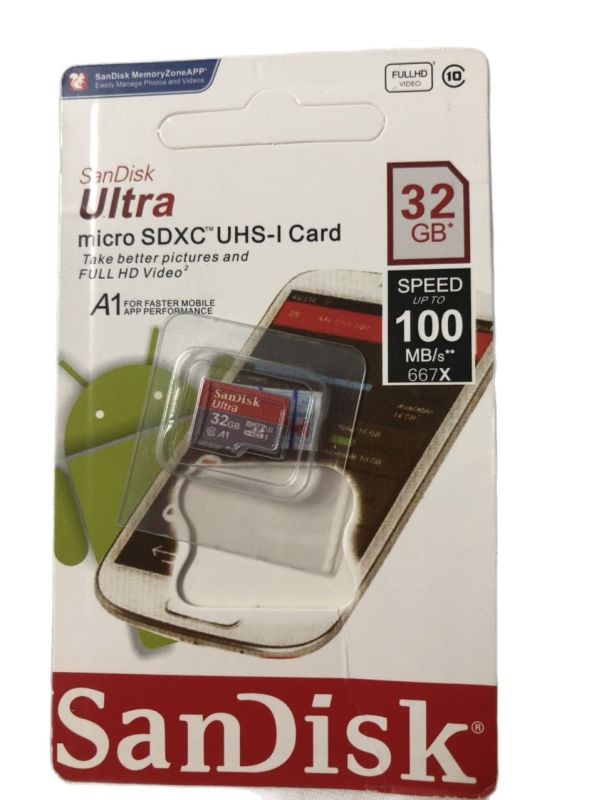 Thẻ nhớ MicroSD Sandisk ULTRA chính hãng 32Gb (chuyên camera) giá rẻ Bảo hành 24th