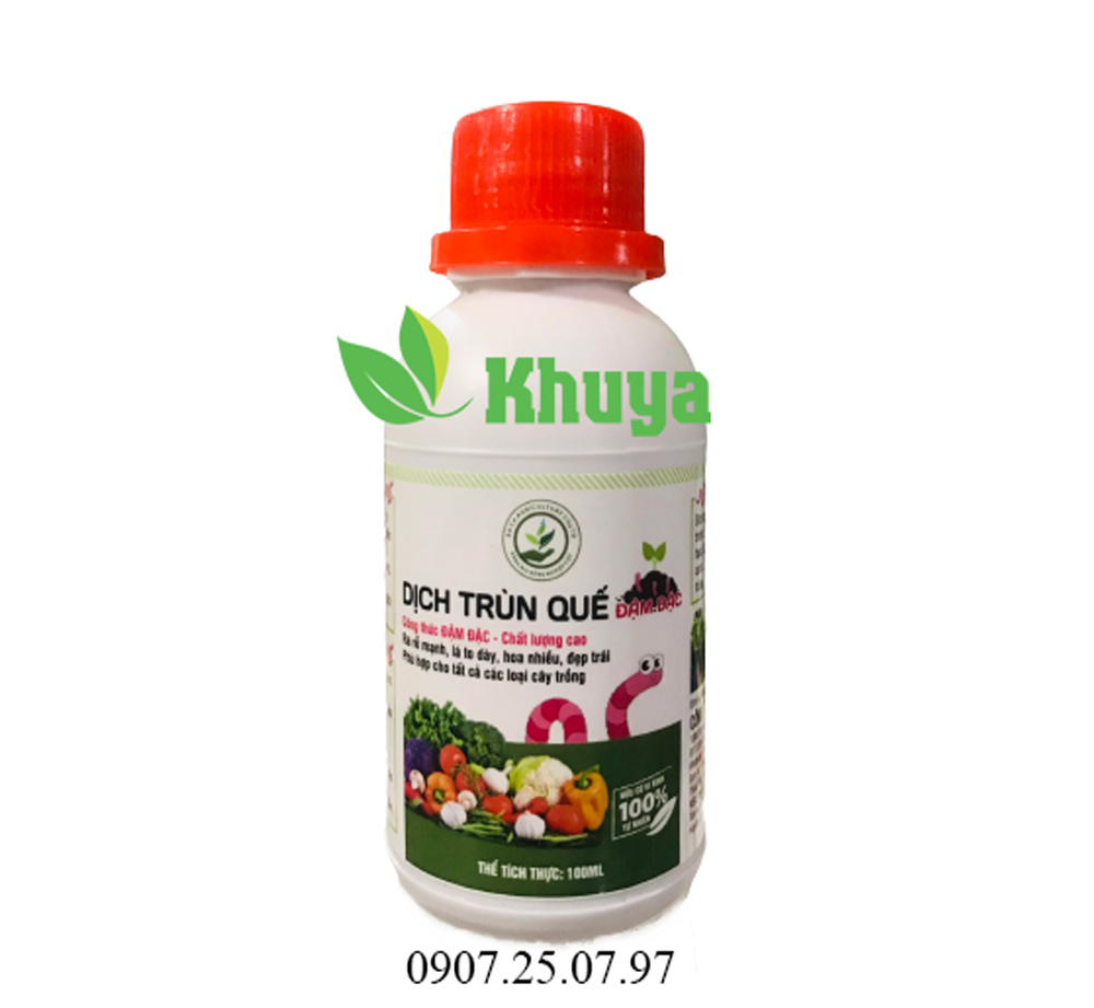 Dịch trùn quế 100ml ra rễ mạnh - lá to dày