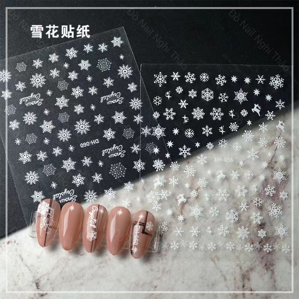 Sticker nail noel giáng sinh trang trí