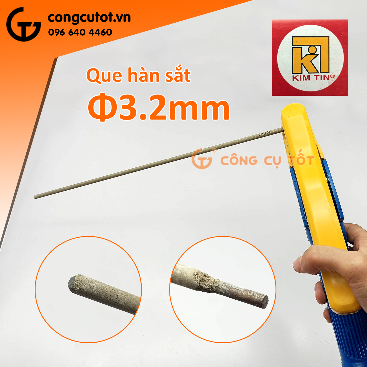 Que hàn sắt Kim Tín KT-421 size tùy chọn