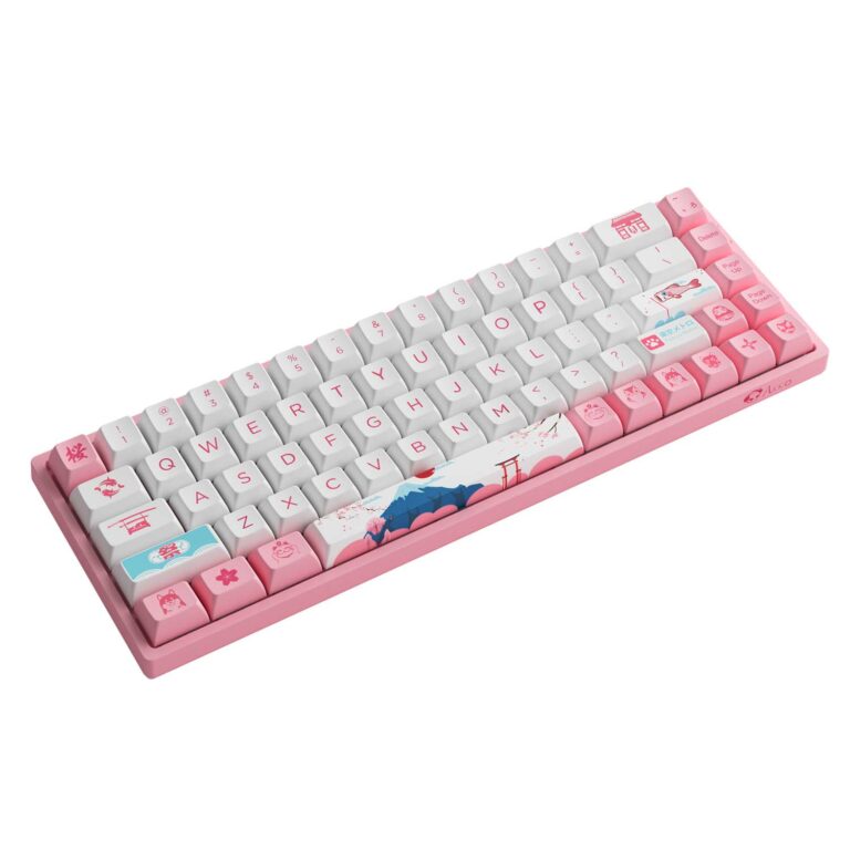 Bàn phím cơ AKKO 3068B Plus World Tour Tokyo R2 (Bluetooth 5.0 / Wireless 2.4Ghz / Hotswap / Foam tiêu âm / AKKO CS Jelly Pink)
