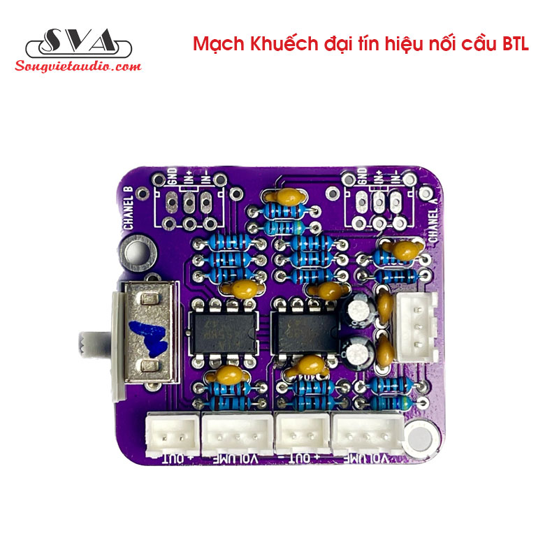 MẠCH KHUẾCH ĐẠI TÍN HIỆU NỐI CẦU BTL - tím