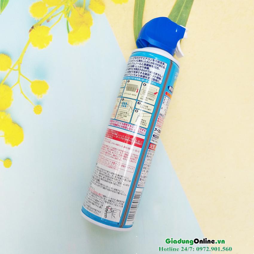 Chai xịt vệ sinh điều hòa Nhật Bản 420ml