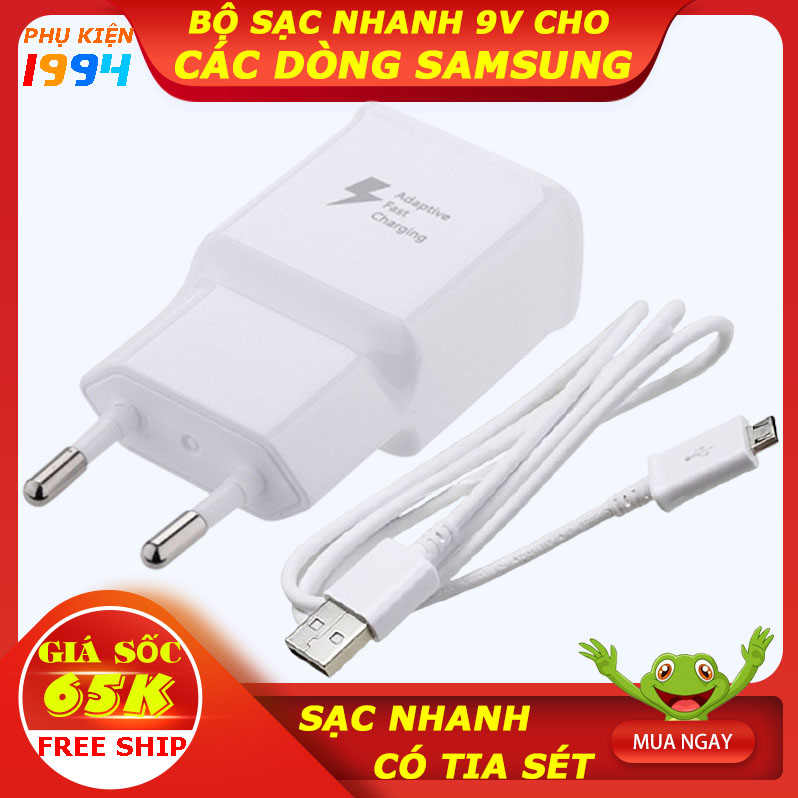 Bộ sạc nhanh cho dòng samsung chân sạc micro usb