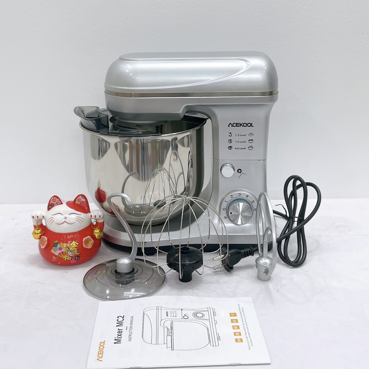(Thương hiệu Mỹ) Máy trộn bột ACEKOOL 5L 1000W cao cấp - đánh kem, đánh trứng