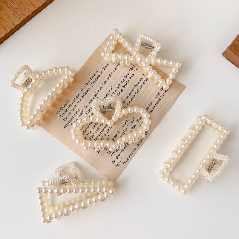 [KH ACC]Korean Style Pearl Bow Hair Clip