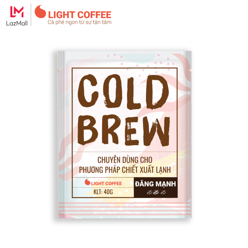 Cà phê pha Cold brew Light Coffee đắng nhiều - túi 40gr