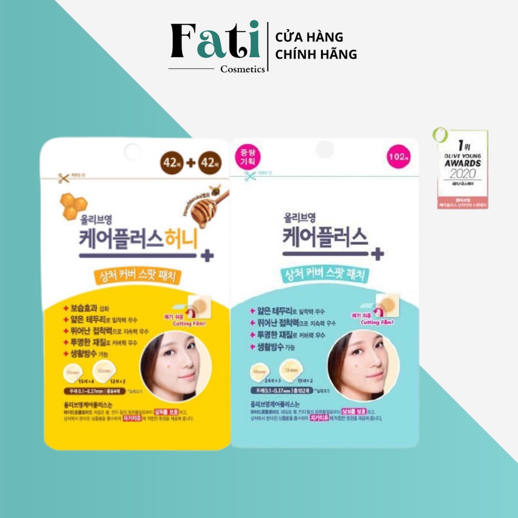 [102 miếng] Miếng Dán Mụn Careplus Của Olive Young