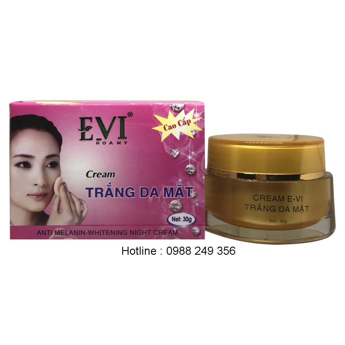 [HCM] KEM TRẮNG DA MẶT EVI 30G