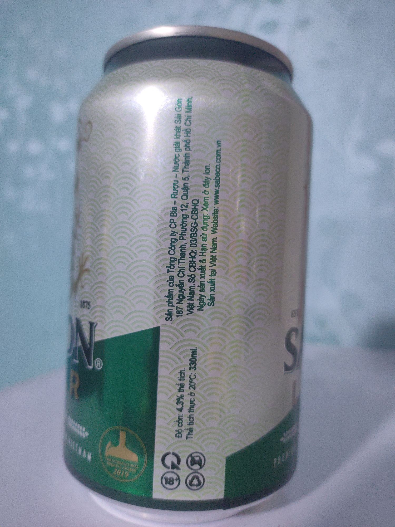 Bia Sài Gòn Lager lon 330ml