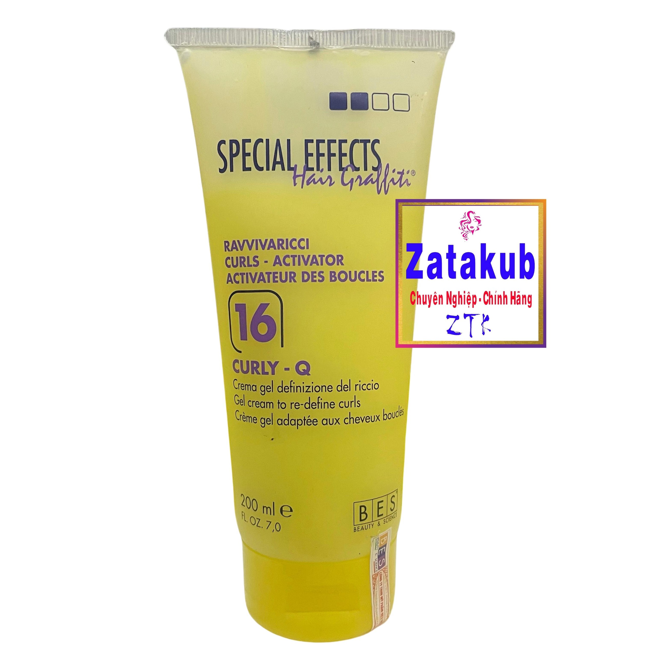 Cream dành cho tóc xoăn uốn bes hergen 16 curly q 200ml