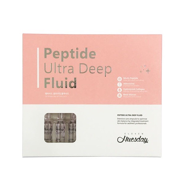 Tinh Chất Dưỡng Da Eleven Huesday Peptide Ultra Deep Fluid Dưỡng Trắng, Trẻ Hóa Da - Hộp 20 Ống