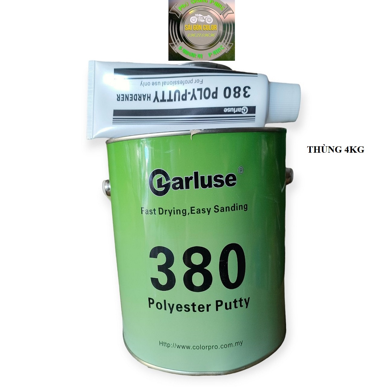 Bột Trét Chất bả kim loại Matit 380 POLYESTER PUTTY 4kg