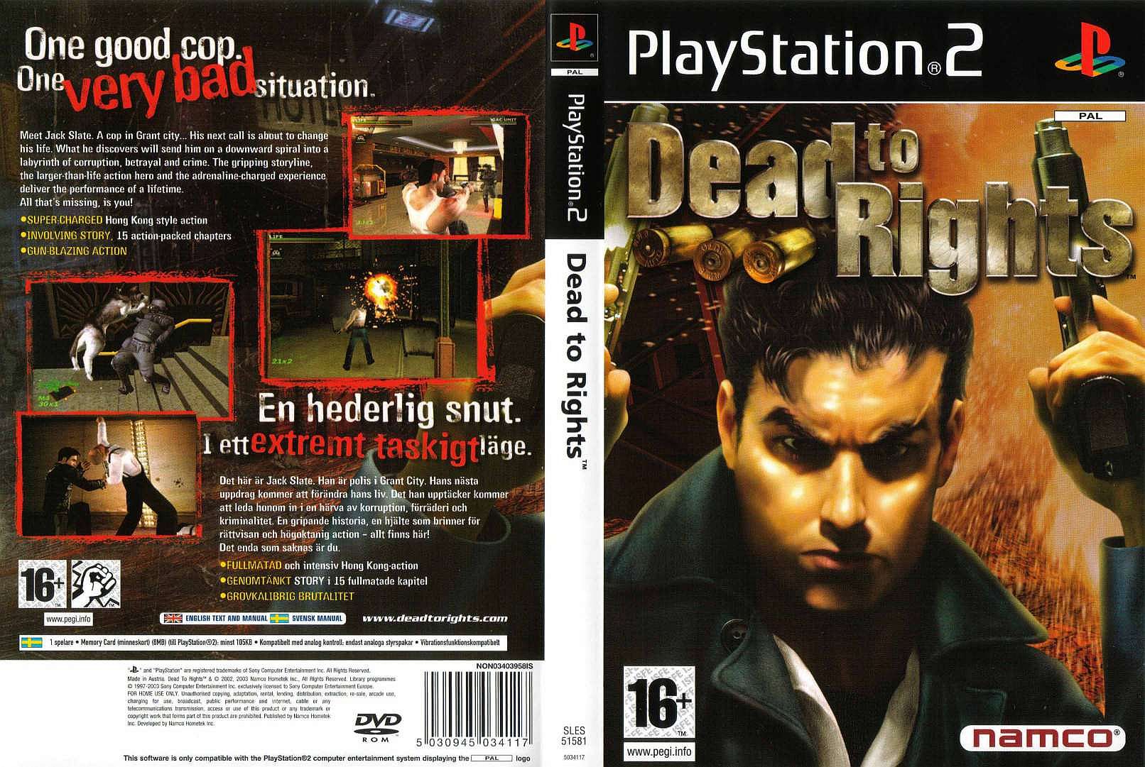 [HCM]game ps2 dead to rights ps2