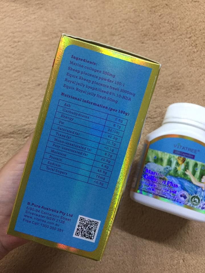 Vitatree Marine Collagen Plus 100 viên