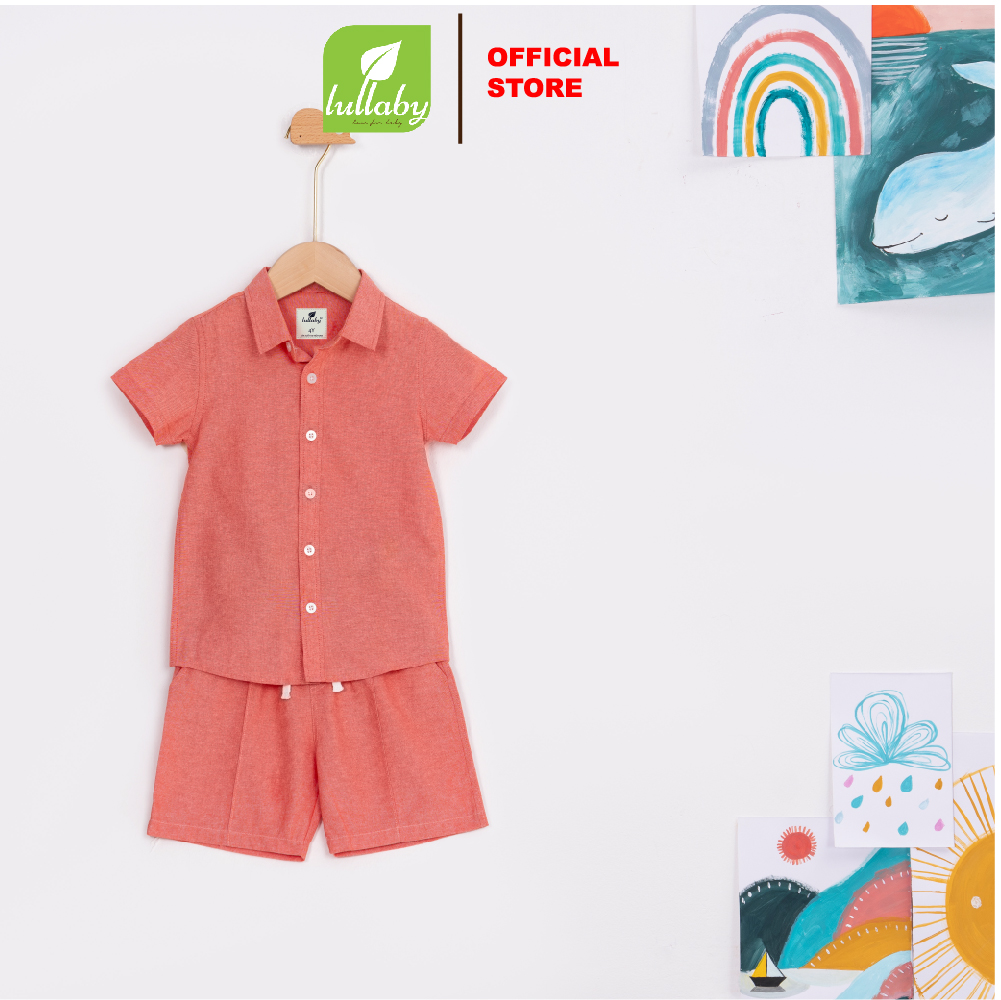 LULLABY - NH564M - Áo sơ mi cộc tay bé trai