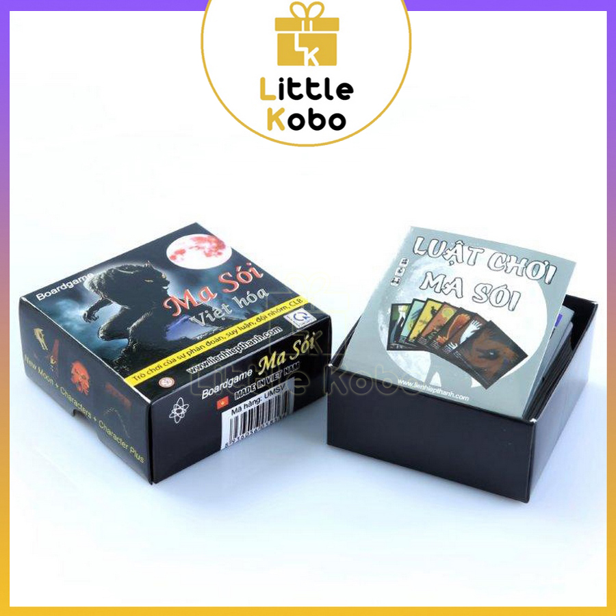 Bài ma sói liên hiệp thành aaa werewolf ultimate việt hóa board game 90 lá chất giấy dày boardgame đồ chơi trí tuệ
