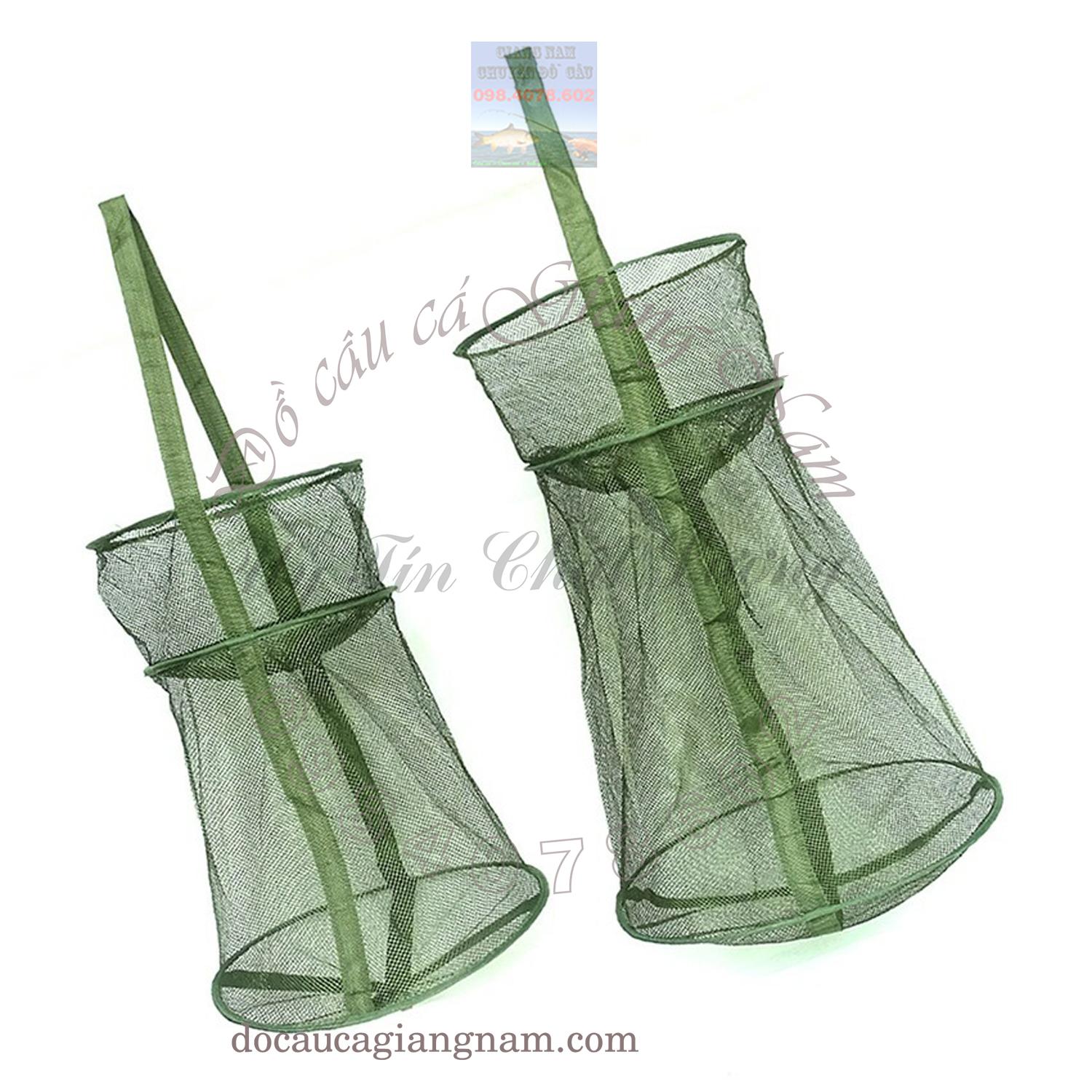Giỏ Đựng Cá Hình Chum 3 Tầng Đi Câu Xanh ( cần câu cá giang nam ) big sale