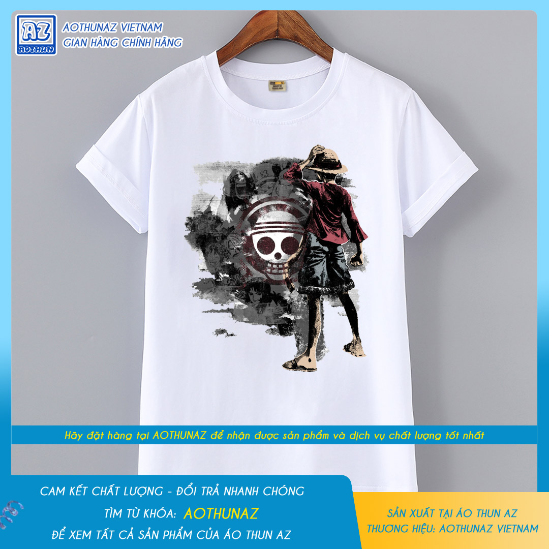 AOTHUNAZ - Áo thun trẻ em màu trắng in hình Anime Nhật Bản độc đáo M1250