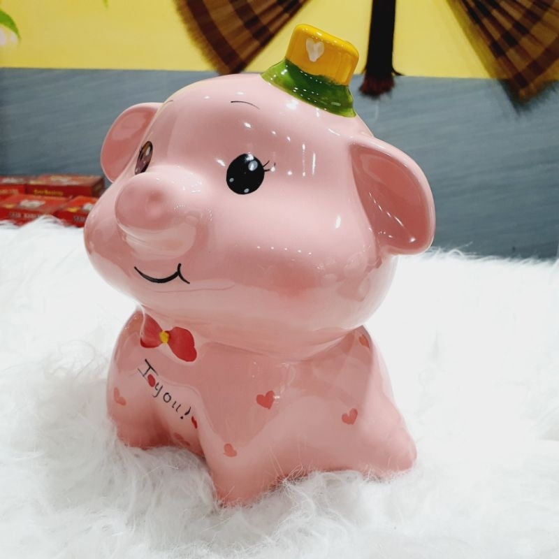 Lợn thiên thần gốm sứ đáng yêu