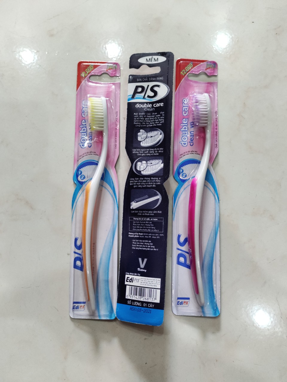 Combo 3 Bàn chải đánh răng P/S double care