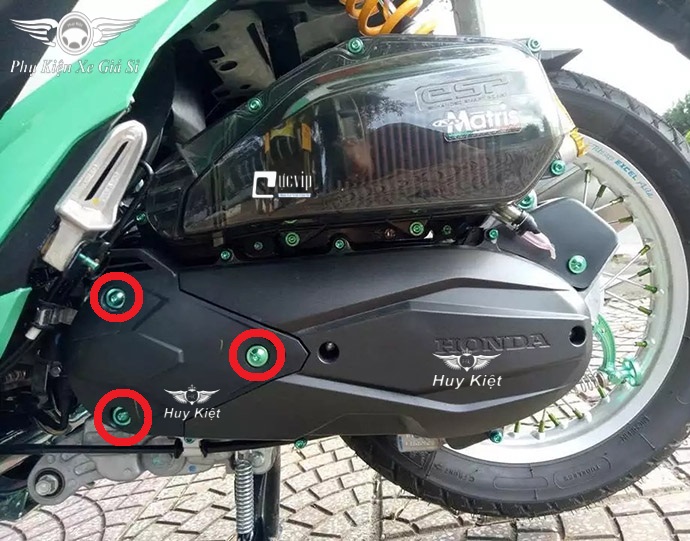 Combo 3 Ốc Titan Thật GR5 Gắn Lốc Máy Trước Vario 2018 - 2020, AirBlade 2016 - 2019 MS3584