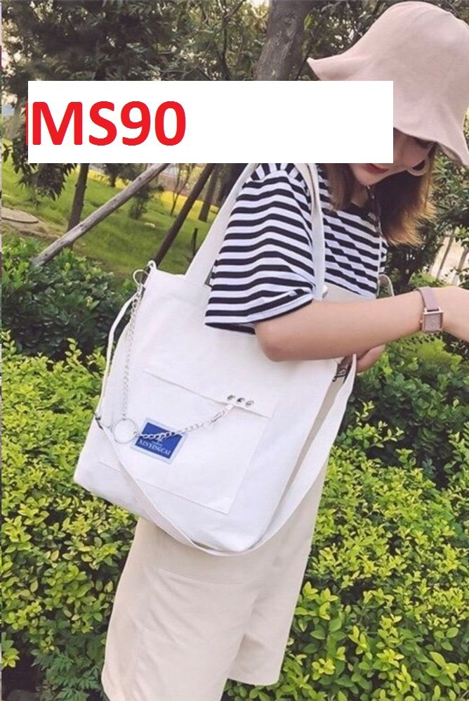 túi tote phối dây xích MS90