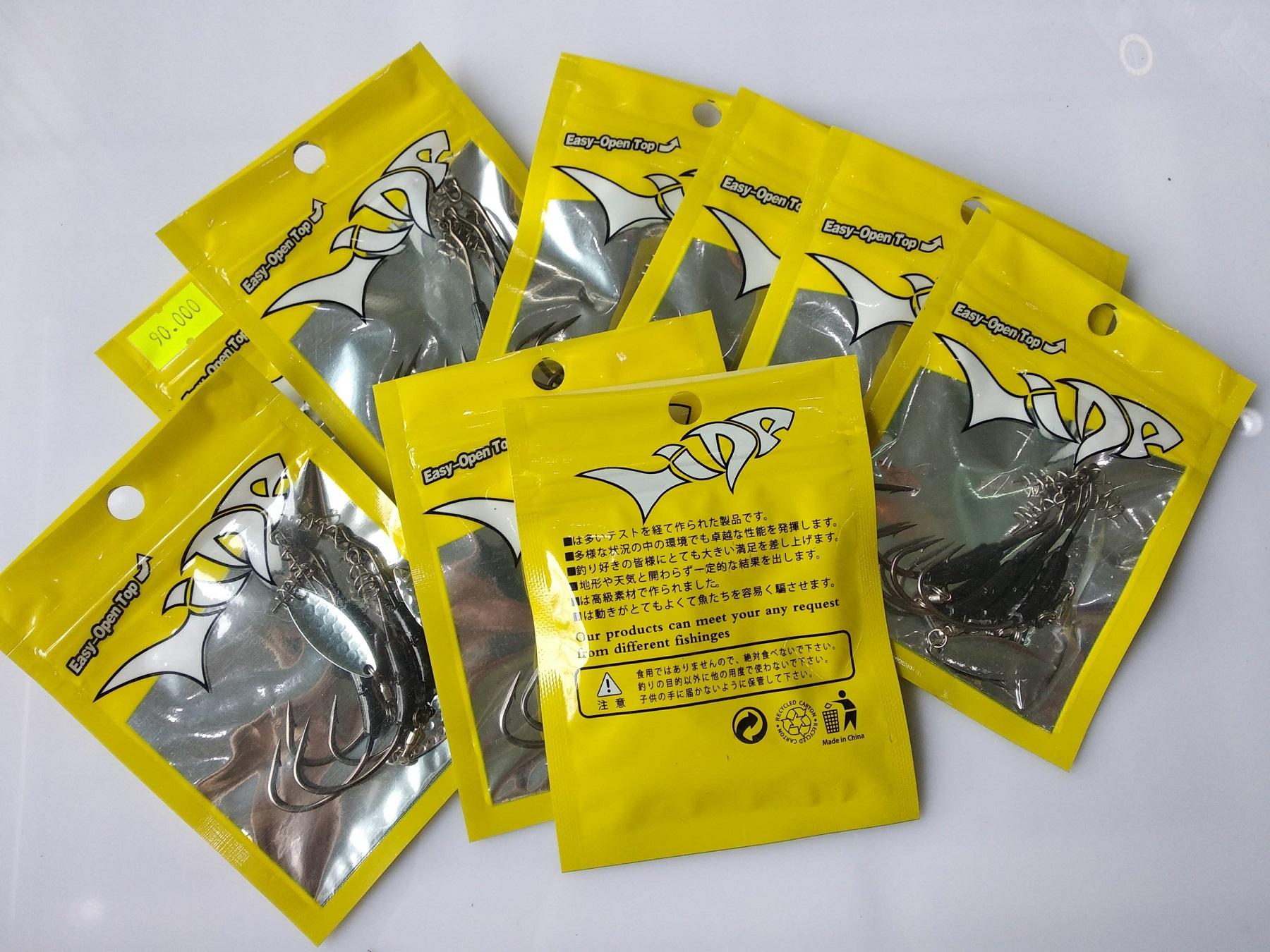 COMBO 2 TÚI LƯỠI CÂU MÓC MỒI MỀM 4G