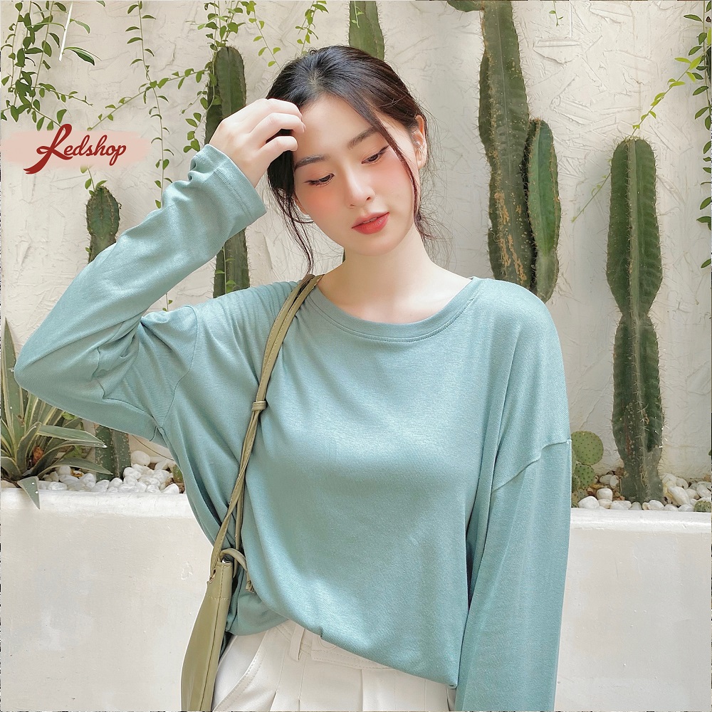 Áo thun nữ Basic dài tay mềm mịn phong cách Hàn Quốc Red Shop 28020