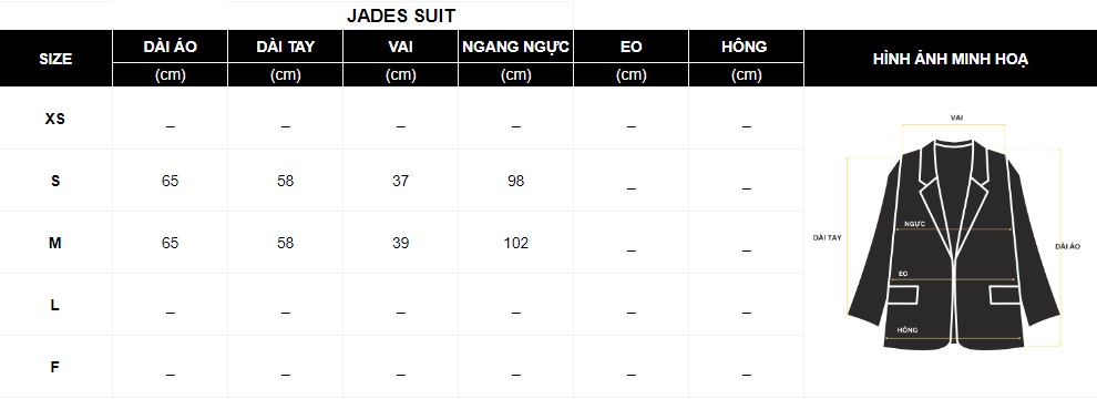 Áo Vest Jades Suit