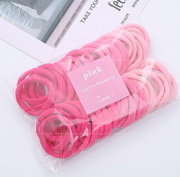 {50 CÁI - Đường kính ~4.5cm} BỊCH 50 THUN / CHUN CỘT TÓC - CO GIÃN TỐT - KHÔNG ĐAU ĐẦU